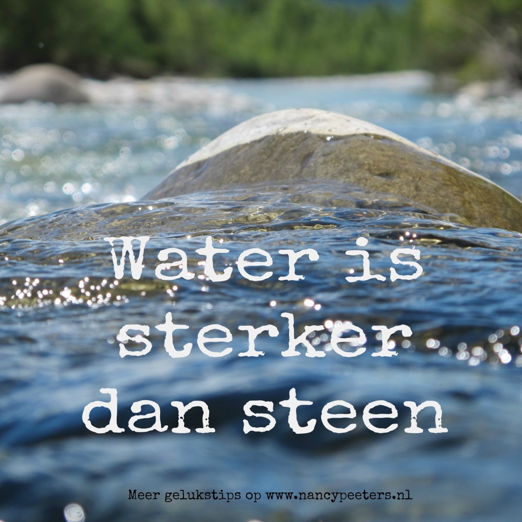 Water is sterker dan steen