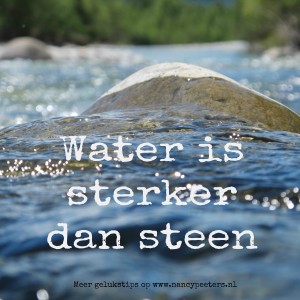 Water is sterker dan steen